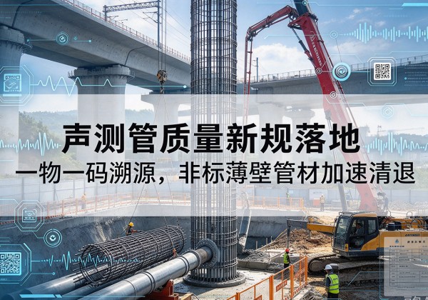 绥芬河声测管质量新规落地，一物一码溯源，非标薄壁管材加速清退