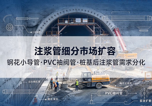 绥芬河注浆管细分市场扩容，隧道钢花小导管、PVC 袖阀管、桩基后注浆管需求分化